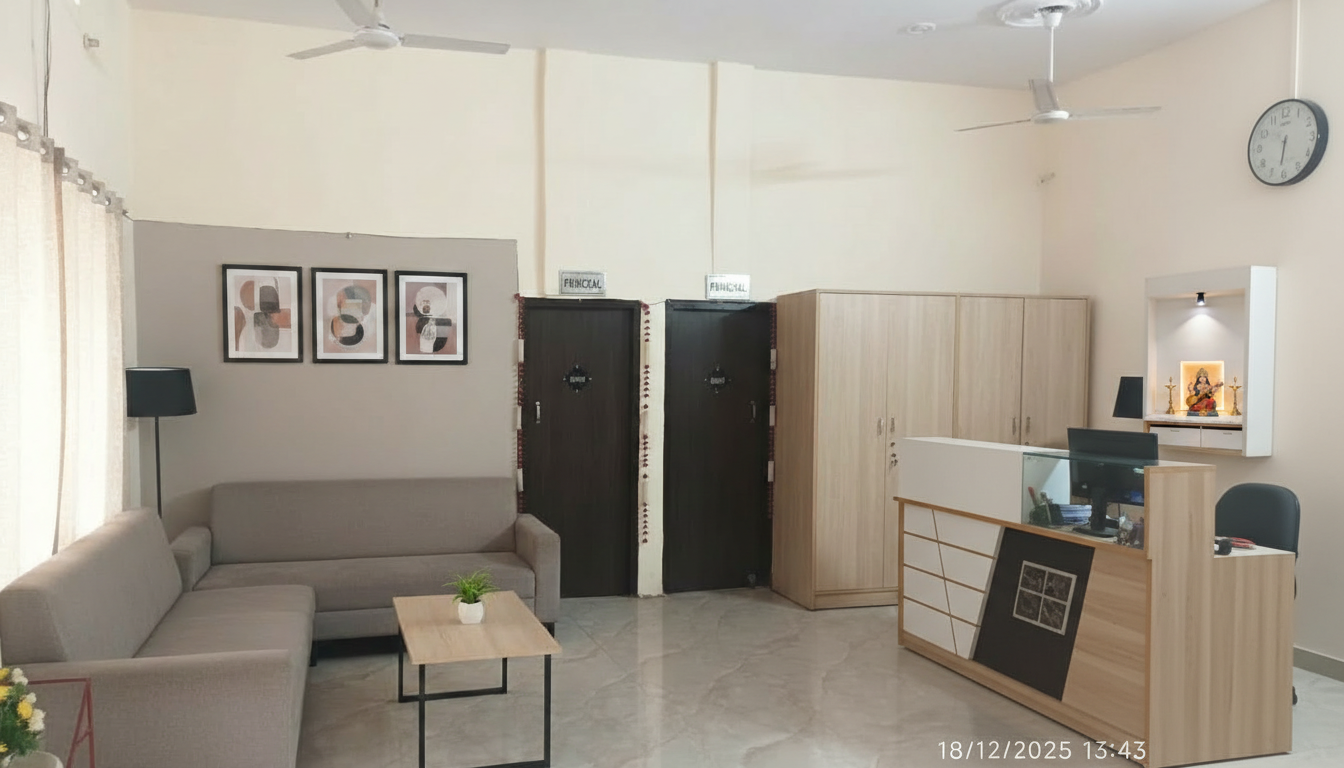 Waiting and reception area